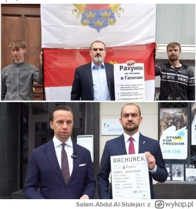 Salam-Abdul-Al-Stulejari - To jest jakiś idiota xD protestuje pod ambasadą RP przeciw...