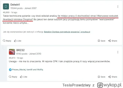 TeslaPrawdziwy - Na forum skyscrapercity trwa dyskusja na temat CPK. 

Jeden z koment...