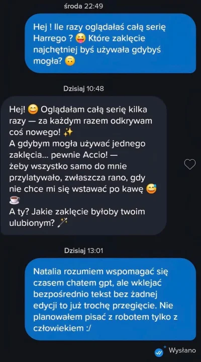 chcialbymbycnormalny - A ty dalej pajacuj żeby ci witaminka odpisała chatem gpt
#tind...