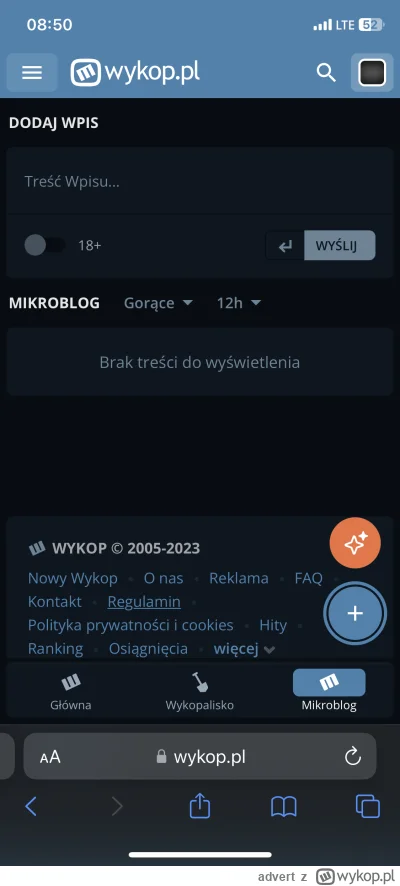 advert - Nowy wykop działa idealnie xDDDD 
#wykop #nowywykop #nowywykoptogowno