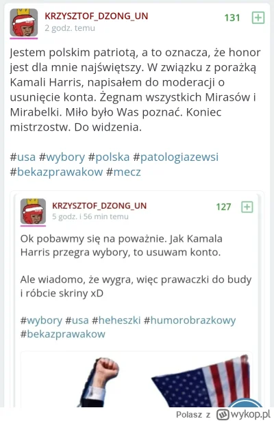 Polasz - Będę pisał ten post dopóki użytkownik KRZYSZTOFDZONGUN będzie słowny i usuni...
