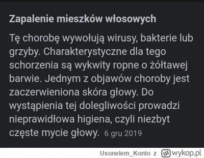 Usunelem_Konto - To on będzie z  zapaleniem skóry na głowie,  farbować włosy czy nie?...