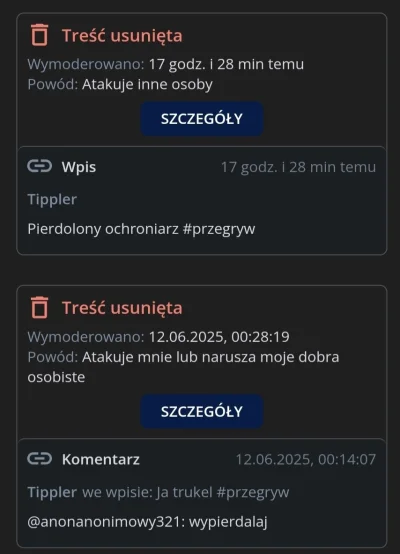 Tippler - @renegade_vatican mnie anonimowy cvel zgłasza. Wystarczy spojrzeć na powód ...