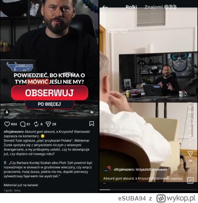 eSUBA94 - ten już z samego rana napieprza farmazony, o zarzutach ziobry zero słowa

#...