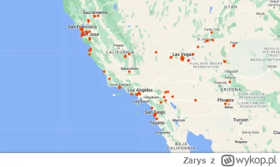 Zarys - @Endr3w: prawie jakbym swoją trasę widział, 5800km w 2 tygodnie, parki Yosemi...