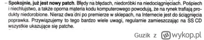 Guzik - Kiedyś to było. W 97' wypuszczali gry bez błędów, nie to co teraz.