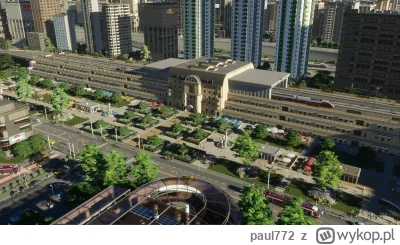 paul772 - Zmienił się prezydent i od razu powstał porządny dworzec

#citiesskylines #...