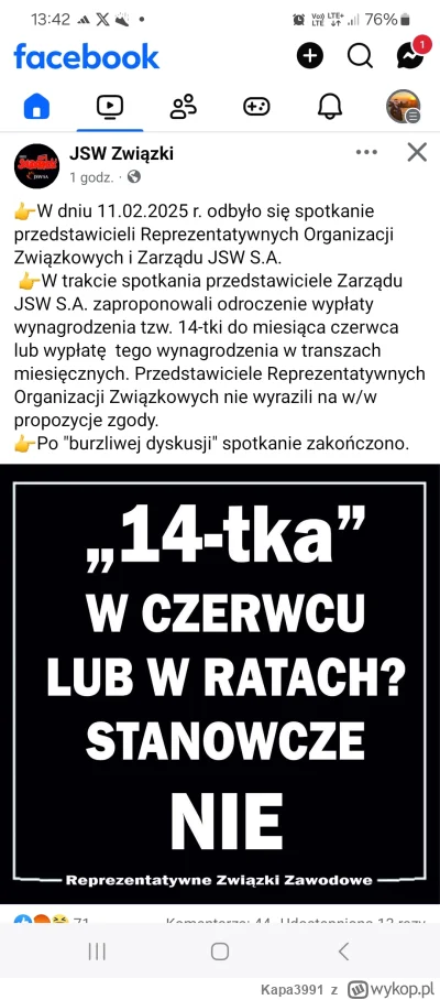 Kapa3991 - Czy Wy tez macie 14 wyplat w roku?
Kopidoły są niezadowolone, ze dopiero w...