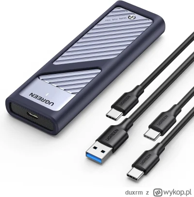 duxrm - Wysyłka z magazynu: PL
Obudowa na dysk UGREEN SSD NVMe M.2, USB 3.2, 10 Gb/s ...
