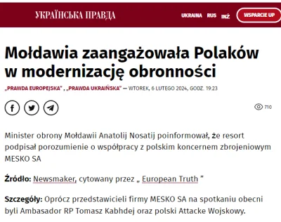 Stabilizator - Ciekawostka z #ukrainskaprasa

Mołdawia zaangażowała Polaków w moderni...