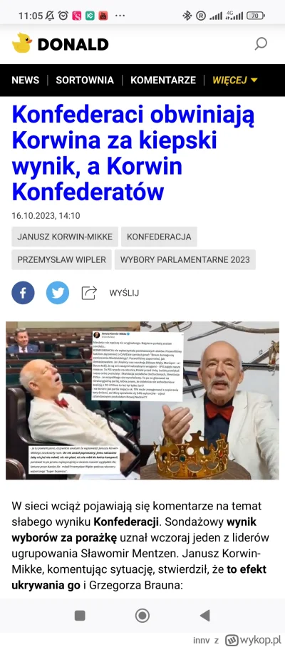 innv - Jest rozłam xD


#neuropa #wybory #polityka 


Można wykopać
https://wykop.pl/...