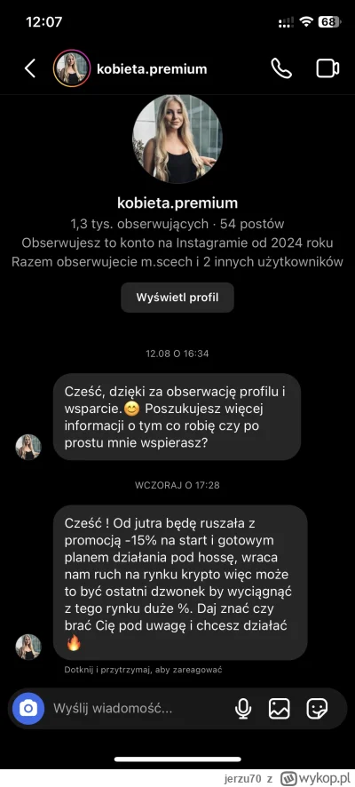 jerzu70 - Już zaczynają spamować tym, jakże zacnym, rabatem na PM. 

#mlm #frajerzyzm...