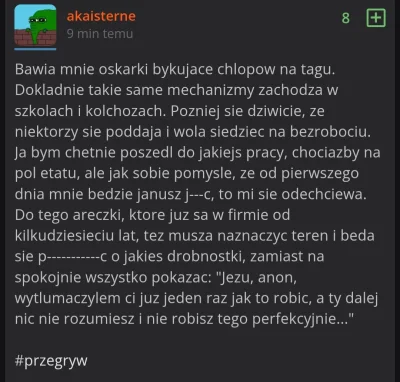Nanook_ - #przegryw dobra wymówka w sumie że nie mogę pracować bo mnie na tagu normik...