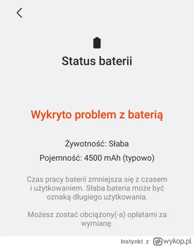 Instynkt - Wymień sobie sam baterię (kupioną w autoryzowanym sklepie samsunga) a i ta...