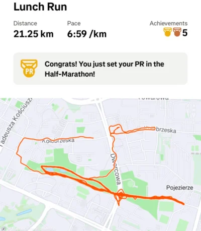 Jashon_Statham - Półmaraton dla zdrowotności.
Pozdrawiam, słoneczko dało trochę uśmie...