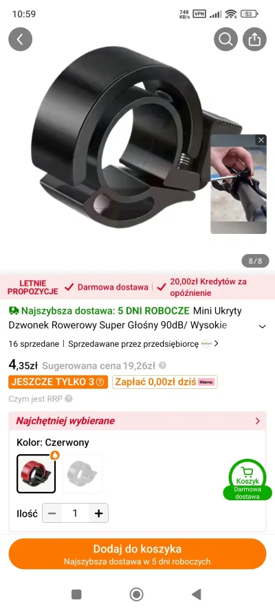 kidi1 - @lukglo86: Tak. Kosztuje ok 4 zł na Temu i też dzwoni.