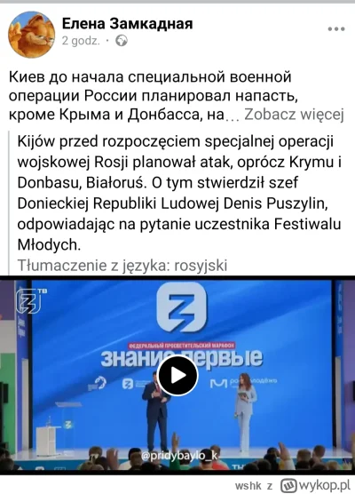 wshk - Tak było, nie zmyślam
Swoją drogą fajne wystąpienia na tych dniach młodzieży w...