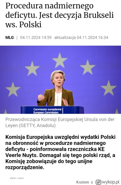 Koziom - Kilka dni temu pisowcy grzali narrację, że Tusk został ograny, bo KE nie uwz...