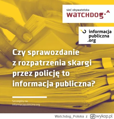 WatchdogPolska - Jeśli obserwujecie nas od dłuższego czasu, to wiecie, że poniedziałe...