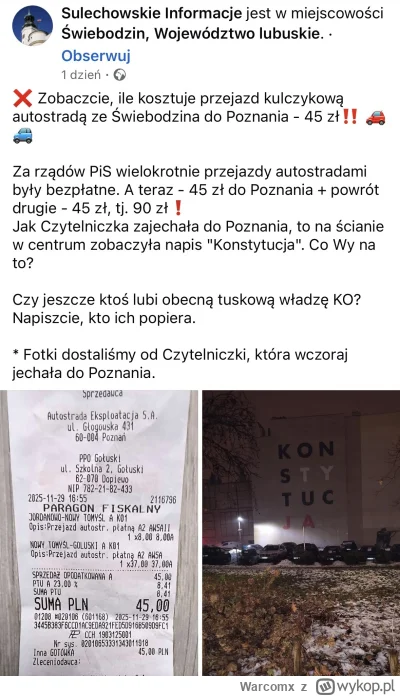 Warcomx - Nie wiem jak Wy, ale ja za sianie takiej dezinformacji bym nałożył kary fin...