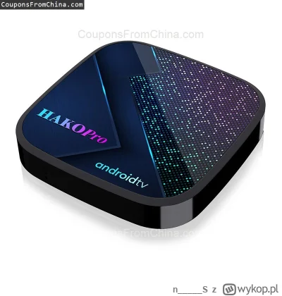 n____S - ❗ HAKO Pro Android 11 TV Box 4/32GB S905Y4
〽️ Cena: $69.99 (dotąd najniższa ...