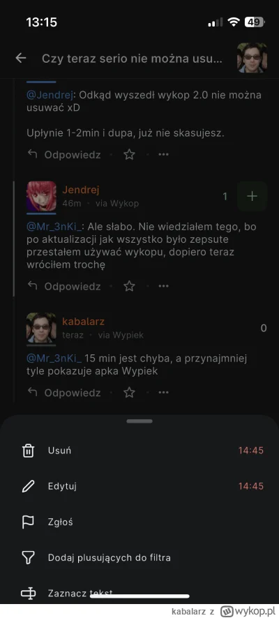 kabalarz - @Mr3nKi 15 min jest chyba, a przynajmniej tyle pokazuje apka Wypiek