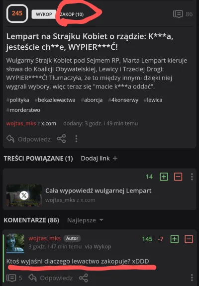 McWozniak - 10 typa zakopało = "LeFfaCtWo ZaKopUje"

+140, najwyżej oceniany komentar...