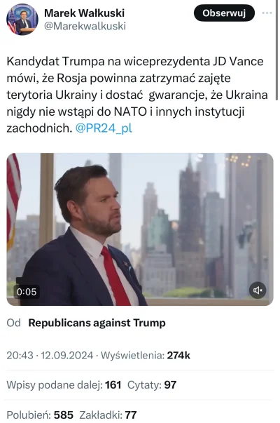 Gours - Genialne będą te „negocjacje pokojowe” w przypadku prezydentury Trumpa. Przyj...