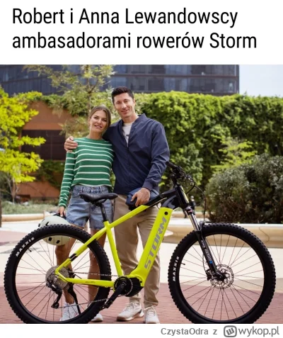 CzystaOdra - Lewandowscy będą reklamować rowery.
#rower  #lewandowski  #lewandowska #...