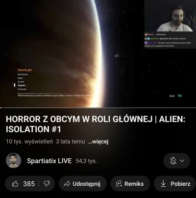 johnshepard2000 - Sparta skończył tego Aliena?? Na YT są tylko dwa odcinki sadge. Jak...