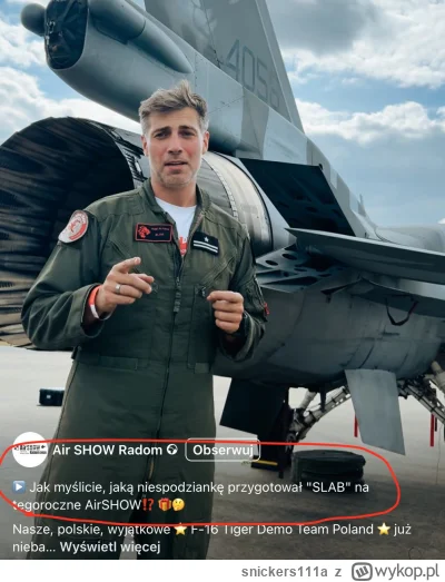 snickers111a - no to niezłą niespodziankę chłopak przygotował

#radom #lotnictwo #heh...