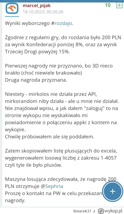 Smarek37 - Szacuneczek z mojej strony dla tego gościa. Nie dość, że doradzi tu ludzio...