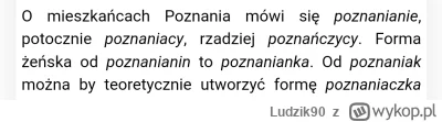 Ludzik90 - @thorgoth: słowo jest dopuszczalne. To tak jakbyś na mieszkańca Krakowa po...