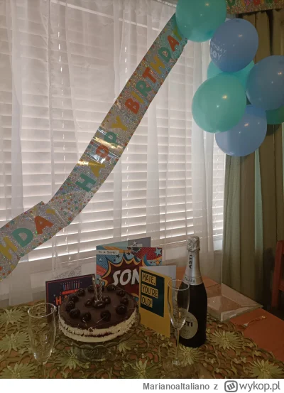 MarianoaItaliano - 29 dzisiaj kończę, tort sobie sam zrobiłem i celebruje z najbliższ...