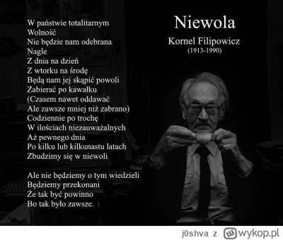 j0shva - Pasuje idealnie. A 4 ostatnie linijki w samo sedno.