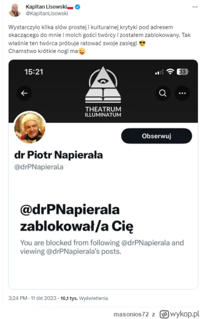 masonios72 - Eh, krótka to była wojenka... :C
#napierala