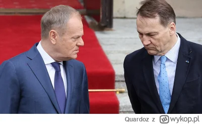 Quardoz - #wybory Tusk się chyba bał, że Radek się za bardzo pcha w prezydenturę i mu...