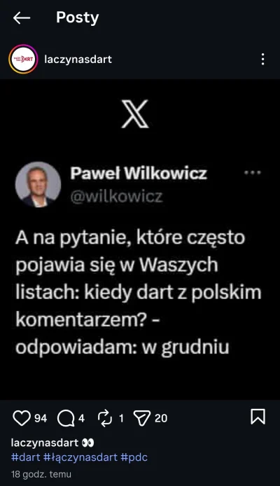 CPerez11 - #dart 
Widzieli? ( ͡°( ͡° ͜ʖ( ͡° ͜ʖ ͡°)ʖ ͡°) ͡°)