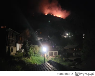 manedhel - Od poniedziałku mam u siebie w gminie w #szwajcaria pożar. Do tej pory nie...