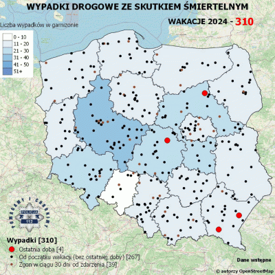 Salido - Minął 60. (z 73) dzień wakacji. 

W ciągu ostatniej doby miały miejsce 4 wyp...