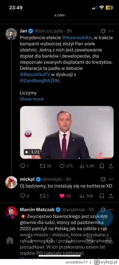 arnoldinho71 - #nieruchomosci mick zainwestował w niebieski ptaszek na X więc pewnie ...