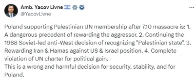 Saganis - Polska oczywiście również jest atakowana. 

Ambasador Izraela przy ONZ kaza...