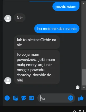 sztywny_misza - stare baby musza sie umawiac na ruchanie za kase bo renta cienka, dzi...