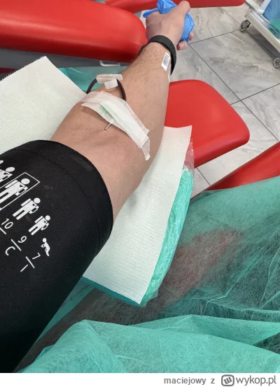 maciejowy - 173 090 - 200 = 172 890
Data donacji - 14.04.2025
Rodzaj donacji - osocze...