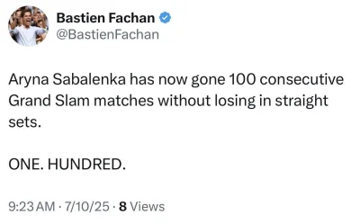 mamracjewieszotym - #tenis Sabaljenka to wygra. Btw od 100 meczów szlemie nie przegra...