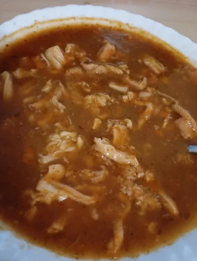 starykawaler01 - Kto by pomyślał, że to białe to nie kluski tylko żołądek. #przegryw