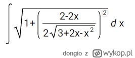 dongio - Cześć, czy ktoś ma pomysł na taką całkę? #matematyka
SPOILER