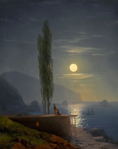 Bobito - #obrazy #sztuka #malarstwo #art

Figura przy księżycowym brzegu, 1858. Iwan ...