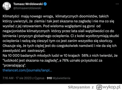 SRzeyamlon - Ciekawe. Większość młodych (badanie wśród osób 16-25) zauważa, że już ni...