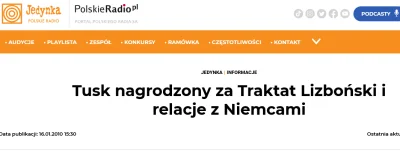 L.....y - > "Im szybciej prezydent Lech Kaczyński podpisze Traktat Lizboński, tym lep...